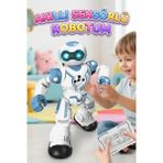 Farbu Oyuncak USB Şarjlı Dans Eden Robot 16 Fonksiyonlu Ses ve Işıklı Programlanabilir Jest Kontrollü Akıllı Robot - Renkli