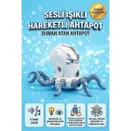 Farbu Oyuncak Uzaktan Kumandalı 8 Fonksiyonlu 2.4ghz Şarjlı Işıklı Sesli Duman Atan Oyuncak Robot Ahtapot - 8 Fonksiyonlu Işıklı Sesli Duman Atana Ahatapot robot