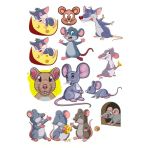 Fare Sticker Set-1 15 Parça Telefon, Tablet, Defter, Laptop Sticker