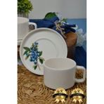 Farika Porselen Arya 4 Parça 2 Kişilik Porselen Çay Fincanı Takımı - Beyaz - 230 ml