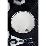 Farika Porselen Düğüm 23CM 2'li Porselen Salata Tabağı - Beyaz