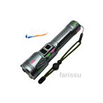 farissu Everton RT-063 B Beyaz Lazer Taktik El Feneri - 60W, 6000 Lümen, 2km Menzilli