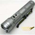 Farissu GK9587 LED Lazer Silindir El Feneri 13000 Lümen Type-C Şarjlı