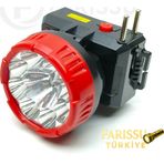 Farissu Gold Kama GK3309 LED Kafa Feneri 8 LED 1W Cree Şarjlı Madenci Lambası