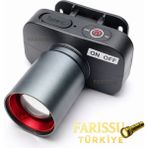 farissu Gold Kama GK700 30W 3000 Lümen LED Kafa Feneri | Type-C Şarjlı | 3 Modlu | 9 Saat | 140 gr - 1 adet - Siyah