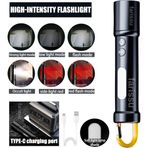 farissu OR-723 Şarjlı Balıkçı Feneri | 3000 Lümen | Type-C Girişli | 50-70W | Çok Fonksiyonlu LED El Feneri