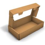 Fark Kutu 29X15,2X5,8 cm Testliner Pencereli Ondüle Kargo ve E-Ticaret Gönderi Kutusu - Kraft - belirtilmemiş