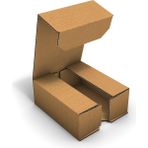 Fark Kutu Ondüle 8,5x7,3x3,5 cm E-Ticaret Kargo Gönderi Kutusu - Kraft - 25 Adet