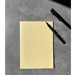 Fark Tanıtım 4 Adet Çizgisiz Terzi A5 Pastel Sarı Kapak Dikişli Defter