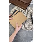 Fark Tanıtım Amerikan Ciltli A5 Noktalı 64 Yaprak 90 gr Ivory Kağıt Kraft Kapak Defter