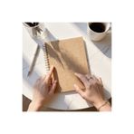 Fark Tanıtım Çizgisiz Spiralli Defter, A4 Boyut (21X29,7 CM), 120 Yaprak (240 SAYFA), Kraft Mukavva Kapak