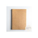 Fark Tanıtım Çizgisiz Spiralli Defter, A4 Boyut (21X29,7 CM), 60 Yaprak (120 SAYFA), Kahverengi Kapak