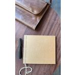 Fark Tanıtım Retro İplik Ciltli %100 El İşçiliği Çizgisiz Kraft Kapak Defter