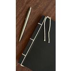 Fark Tanıtım Retro İplik Ciltli %100 El İşçiliği Çizgisiz Siyah Kapak Defter