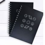 Fark Tanıtım Sert Kapaklı Spiralli Uzay Modelli Çizgisiz Defter