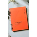Fark Tanıtım Spiralli 80 Yaprak Çizgisiz A5 Defter, Not Defteri, Okul Defteri, 4 Farklı Renk Seçeneği (04 Orange Coral)