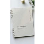 Fark Tanıtım Spiralli 80 Yaprak Noktalı A5 Defter, Not Defteri, Okul Defteri, 4 Farklı Renk Seçeneği (01 Light Grey)
