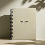 Fark Tanıtım Tarihsiz 6 Aylık Günlük Planlayıcı | Spiralli Sert Kapaklı Organizer Not Defteri | 204 Sayfa | 22 x 28,5 cm