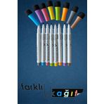 Farklı Bi Kağıt KALEMİX 8'Lİ BEYAZ YAZI TAHTA KALEM SETİ