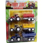 Farm Series Oyuncak Traktör Seti 3'lü Oyuncak Traktör Set Çoklu