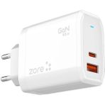 Farma Teknoloji zore Always-01 Gan Tech Type-C Pd4.0 Usb-A Qc3.0 Hızlı Şarj Özellikli Seyahat Şarj Başlığı 65W - Bey - Beyaz