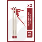 Farmasi 2'Li Dudak Kalemi 02 Deep Red