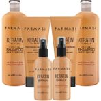 Farmasi Keratin Theraphy 3'lü Saç Bakım Seti - Şampuan - Maske - Sprey x 2