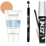 Farmasi Makyaj Seti - Zen Maskara & Bb Krem All In One 50 ml Ortadan Koyuya & Siyah Express Göz Kal