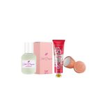 Farmasi Velvet Blossom Kadın Parfümü + Perfecting Balm Orange + Kıraz Çıçeğı & Shea Yağı El Kremi 30 ml seti