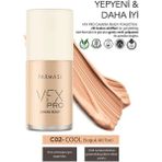 Farmasi Vfx Pro Camera Ready Fondöten C02 30 ml Soğuk Alt Ton Özellikli Pürüzsüz Görünüm