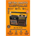 FaroxTech Bluetooth'lu Kasetçalar Teyp USB Sd Kart Özellikli Aux Bağlantılı Yeni Nesil Antenli Retro Mp3 Radyo