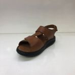 Faruk Karar 5006 Deri Bayan Ortopedik Sandalet - Taba