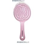 Fashcolle Pembe Üç Boyutlu Oval Saç Fırçası