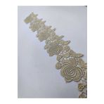 FASHİON DANTEL POLYESTER GÜPÜR FİSTO ARA DESEN ALTIN-GOLD SİMLİ 8 CM EN
