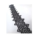 FASHİON DANTEL POLYESTER GÜPÜR FİSTO ARA DESEN SİYAH 9 CM EN