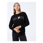 Fashion Friends 22K0573K1 Baskılı Siyah Kadın Sweatshirt