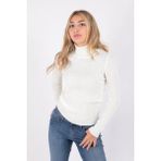 Fashion Friends 23K0288K1 Kadın Balıkçı Yaka Kazak - Ekru - XL