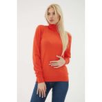 Fashion Friends 23K0780K1 Kadın Balıkçı Yaka Kazak - Oranj