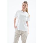 Fashion Friends Cep Detaylı %100 Pamuklu Bluz Beyaz
