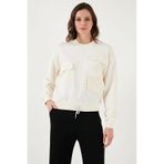 Fashion Friends Ekru Kadın Sweatshirt