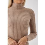 FASHION FRIENDS KADIN BALIKÇI YAKA BLUZ 23K0299K1 BEJ XS BEYAZ