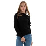 FASHION FRIENDS KADIN BİSİKLET YAKA KAZAK 24K0245K1 SİYAH XS