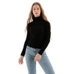Fashion Friends Kadın Fitilli Balıkçı Yaka Kazak 23K0288K1 Siyah M