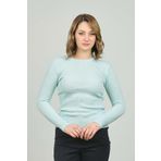Fashion Friends Kadın Fitilli Bisiklet Yaka Kazak 23K0290K1 Mint