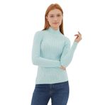 Fashion Friends Kadın Yarım Balıkçı Kazak 23K0389K1 Mint S