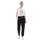 FASHION FRIENDS Kadın Yüksek Bel Jogger Pantolon, Siyah, 34 Beden