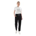 FASHION FRIENDS Kadın Yüksek Bel Jogger Pantolon, Siyah, 36 Beden
