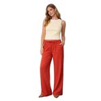 Fashion Friends Pamuk ve Keten Karışımlı Yüksek Bel Pantolon Bayan PANTOLON 26Y0608K1