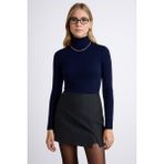 Fashion Friends Regular Fit Balıkçı Yaka Kazak Bayan Kazak 25K0780K1 - Lacivert - XL