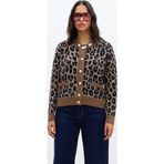 Fashion Friends Regular Fit Leopar Desenli Bayan Hırka 25K0083K1 LEOPAR